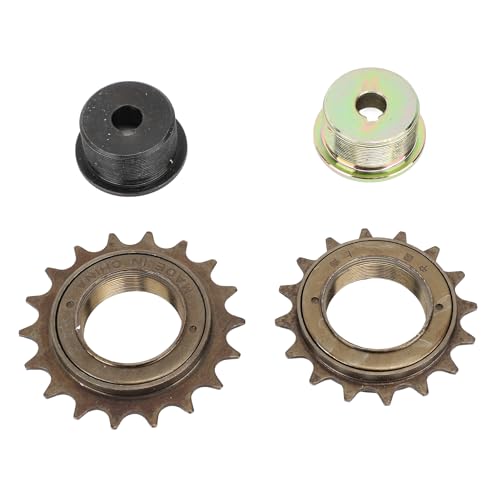 Aoaoy Radadapter für Linkslenker, Eisen-Set, 16 Zähne, 18 Zähne, Lenkradzubehör für Ersatz, Modifikation, Gold, Schwarz, 2 Stück von Aoaoy