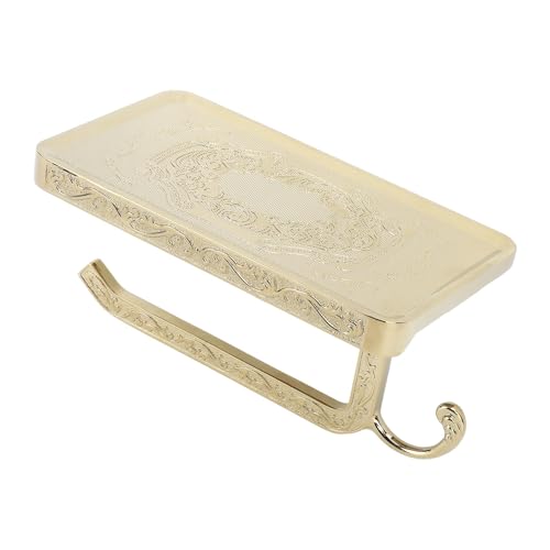 Aoaoy Retro Elegant Retro Multifunktion Toilettenhalter in Doppelschicht Zinklegierung mit Badezimmerregal (A1) von Aoaoy