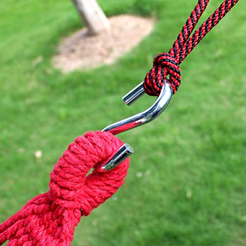 Aoaoy Robuste S-Hakenaufhänger aus Metall, Edelstahl-Haken für Hängematte, Schaukel, Gusseisentopf mit Mehrfachnutzung für drinnen und draußen (Silber) von Aoaoy