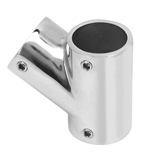 Aoaoy Schlauchverbinder mit 3 Wegen, 60 ° Edelstahl, für Yacht, mit Spiegelpolierbehandlung, für Schiff, Businessyacht (links Φ22 mm (7/8) von Aoaoy