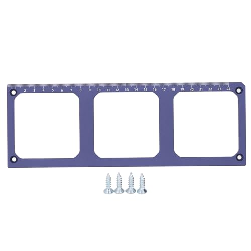 Aoaoy Schlitzknopf aus Aluminiumlegierung mit 3 Löchern, präzises Werkzeug zum Öffnen von Löchern, geeignet für den Innenbereich von Aoaoy