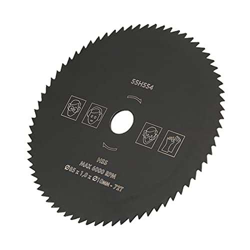 Aoaoy Schneidräder für Holz Holzbearbeitung Kreissäge 85 mm x 10 mm 72T HSS Kreissägeblatt für Metall Aoaoy Schneidräder für Holz Holzbearbeitung Kreissäge 85 mm x 10 mm 72T HSS Kreissägeblatt für Metall von Aoaoy