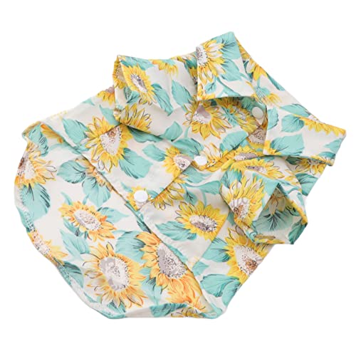 Aoaoy Sonnenblumenprinzessin Haustierkleidung, Weiche, Atmungsaktive Hunde -Sweatshirts, Ideal für den Alltag mit Sonnenschutz, Geeignet für Haustiere in Haustierkleidung, (L) von Aoaoy
