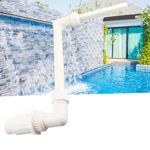 Aoaoy Sprühnebel für Pool, aus Kunststoff, verstellbare Halterung, einfache und leichte Installation, mit gemahlener und unterirdischer Sicht für die Dekoration der Wasserlandschaft von Aoaoy