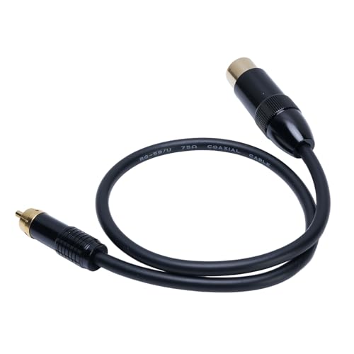 Aoaoy Stereo-Verbindungskabel mit XLR-Buchse, 0,5 m, 24 K, vergoldet, für Soundgeräte an AV-Receiver, Verstärker, Theater zu Hause usw. von Aoaoy
