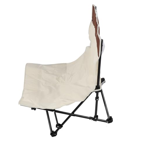 Aoaoy Strandstuhl, tragbar, einfach, unterstützend, geeignet für Terrassen Camping im Freien, leicht zu transportieren und aufzubewahren (beige) von Aoaoy