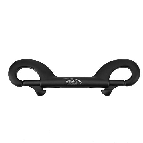 Aoaoy Tauchen Sie die Tauchbolzenschnalle mit zwei Enden aus robustem Edelstahl zum Tauchen mit zwei Enden (Schwarz #03) von Aoaoy