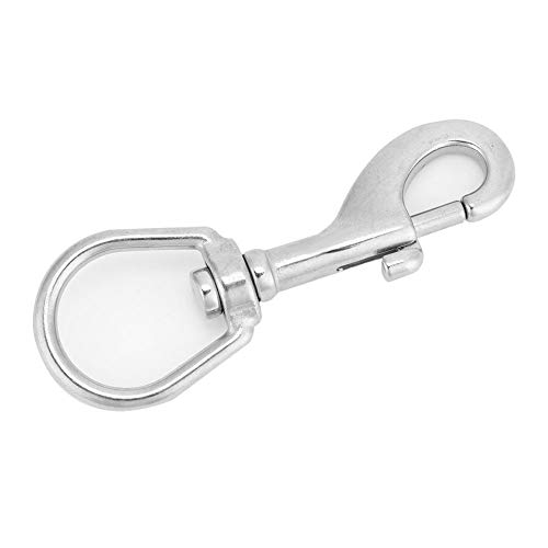 Aoaoy Tauchhaken 316 Einzelkopfhaken aus Edelstahl mit drehbarem Ösenverschluss, Tauchzubehör (100 mm SSA-DT100W) von Aoaoy