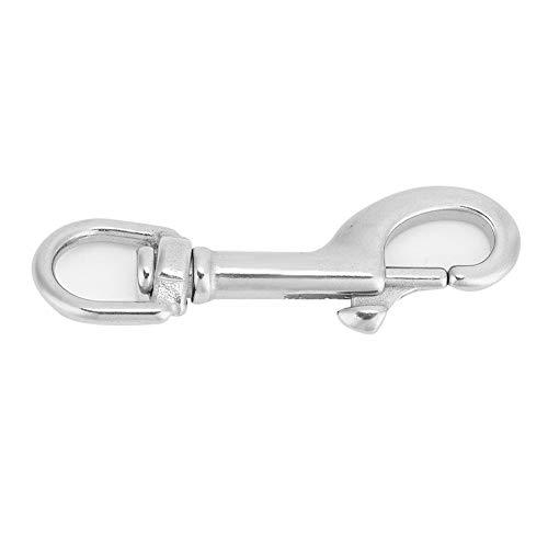 Aoaoy Tauchhaken 316 Einzelkopfhaken aus Edelstahl mit drehbarem Ösenverschluss, Tauchzubehör (75 mm SSA-DT75W) von Aoaoy