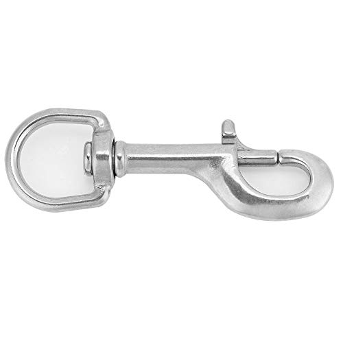 Aoaoy Tauchhaken 316 Einzelkopfhaken aus Edelstahl mit drehbarem Ösenverschluss, Tauchzubehör (90 mm SSA-DT90W) von Aoaoy