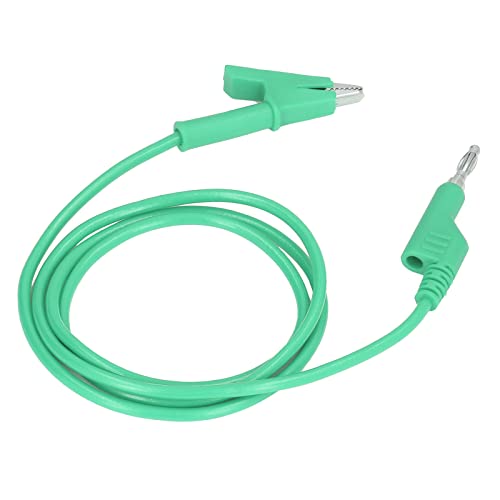 Aoaoy Testklemme / Holder S, Banana Plug Test Wire Kabel, flexibel, kompatibel mit Elektrik J.70035, 1, 4 mm (grün) von Aoaoy