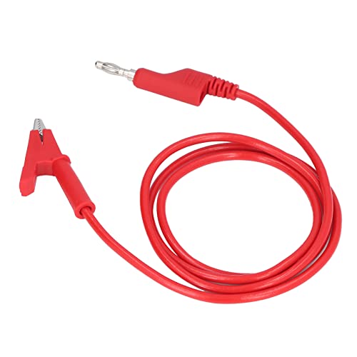 Aoaoy Testklemme / Holder S, Banana Plug Test Wire Kabel, flexibel, kompatibel mit Elektrik J.70035, 1, 4 mm (rot) von Aoaoy
