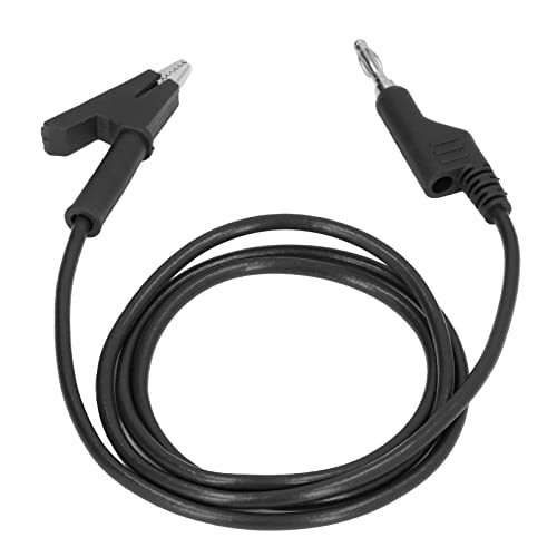 Aoaoy Testklemme / Holder S, Banana Plug Test Wire Kabel, flexibel, kompatibel mit Elektrik J.70035, 1, 4 mm (schwarz) von Aoaoy