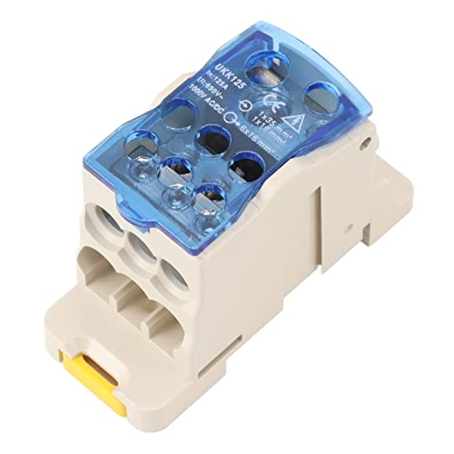 Aoaoy Verteilerkasten, Verteilerdose für elektrischen Klemmenanschluss, DIN-Schienenleistung, AC DC1000V (125a) von Aoaoy