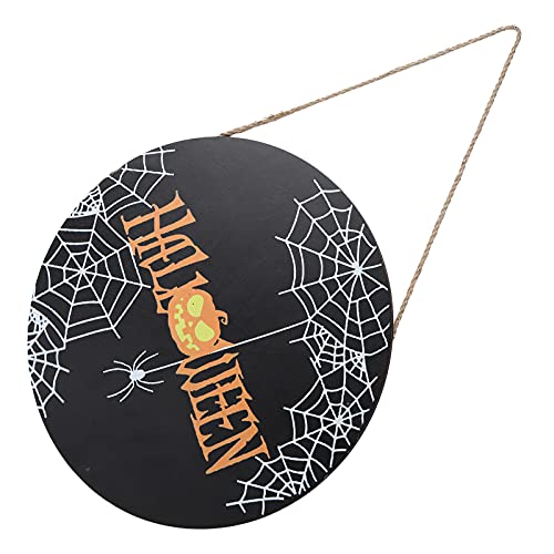 Aoaoy Willkommen zum Aufhängen, Türbügel aus Holz, Spinnenmotiv, für Halloween, Dekoration für die Haustür, Dekoration für den Innen- und Außenbereich (Schwarz (ohne Aoaoy Willkommen zum Aufhängen, Türbügel aus Holz, Spinnenmotiv, für Halloween, Dekoration für die Haustür, Dekoration für den Innen- und Außenbereich (Schwarz (ohne von Aoaoy