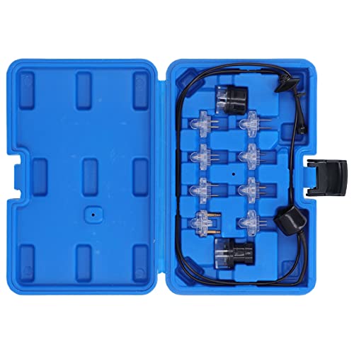 Kraftstofftester 11 Stück Noid Light Set Fuel Injector Tester Tool Schiene Injektor Tester Professionelles Auto Diagnosewerkzeug mit Aufbewahrungsbox von Aoaoy