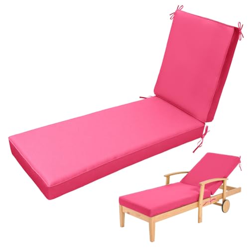 Bequeme Sonnenliegen Auflage, Liegenauflage, Auflage Gartenliege Strandmatte Hochwertige Gartenmatratze mit Befestigungsbänder für Pool und Strand,1 Rose red,178x59x10cm Bequeme Sonnenliegen Auflage, Liegenauflage, Auflage Gartenliege Strandmatte Hochwertige Gartenmatratze mit Befestigungsbänder für Pool und Strand,1 Rose red,178x59x10cm von Aocase