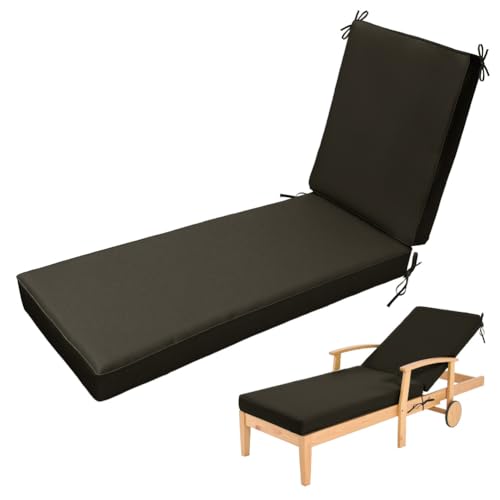 Bequeme Sonnenliegen Auflage, Liegenauflage, Auflage Gartenliege Strandmatte Hochwertige Gartenmatratze mit Befestigungsbänder für Pool und Strand,18 Dark Brown,193x56x10cm Bequeme Sonnenliegen Auflage, Liegenauflage, Auflage Gartenliege Strandmatte Hochwertige Gartenmatratze mit Befestigungsbänder für Pool und Strand,18 Dark Brown,193x56x10cm von Aocase
