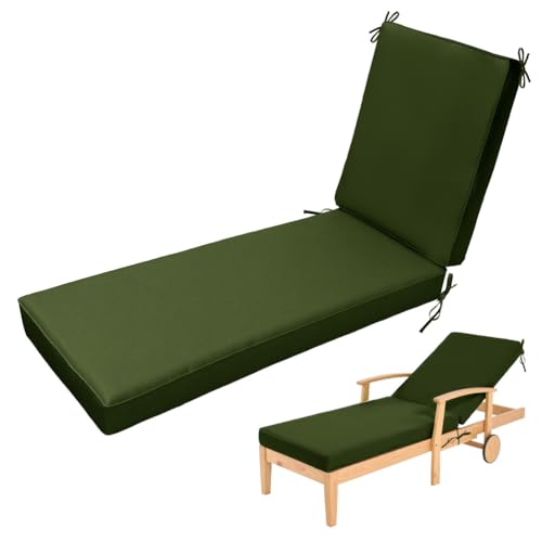 Bequeme Sonnenliegen Auflage, Liegenauflage, Auflage Gartenliege Strandmatte Hochwertige Gartenmatratze mit Befestigungsbänder für Pool und Strand,25 Army Green,193x56x10cm Bequeme Sonnenliegen Auflage, Liegenauflage, Auflage Gartenliege Strandmatte Hochwertige Gartenmatratze mit Befestigungsbänder für Pool und Strand,25 Army Green,193x56x10cm von Aocase