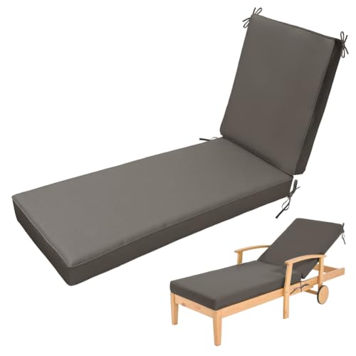 Bequeme Sonnenliegen Auflage, Liegenauflage, Auflage Gartenliege Strandmatte Hochwertige Gartenmatratze mit Befestigungsbänder für Pool und Strand,30 Gray,183x53x10cm Bequeme Sonnenliegen Auflage, Liegenauflage, Auflage Gartenliege Strandmatte Hochwertige Gartenmatratze mit Befestigungsbänder für Pool und Strand,30 Gray,183x53x10cm von Aocase