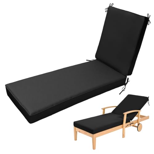 Bequeme Sonnenliegen Auflage, Liegenauflage, Auflage Gartenliege Strandmatte Hochwertige Gartenmatratze mit Befestigungsbänder für Pool und Strand,8 Black,203x66x8cm Bequeme Sonnenliegen Auflage, Liegenauflage, Auflage Gartenliege Strandmatte Hochwertige Gartenmatratze mit Befestigungsbänder für Pool und Strand,8 Black,203x66x8cm von Aocase