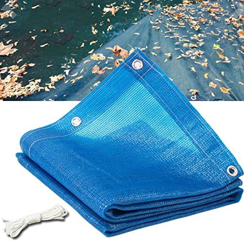 Aocay Abdecknetz Pool für Rechteck Oder Runde Form Schwimmbad Abdeckplane für Den Pool für Schmutz Blockieren Polyethylen Feinmaschig Schattennetz, Halten Sie Den Pool Sauber von Aocay