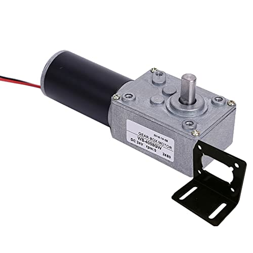 12V 24V DC Getriebemotor mit Hohem Drehmoment, Motor Schneckengetriebe, Mini Elektromotor Leise Untersetzungsmotor, Regelbar(5-160rpm), Metallgetriebe + Selbsthemmung von Aocet