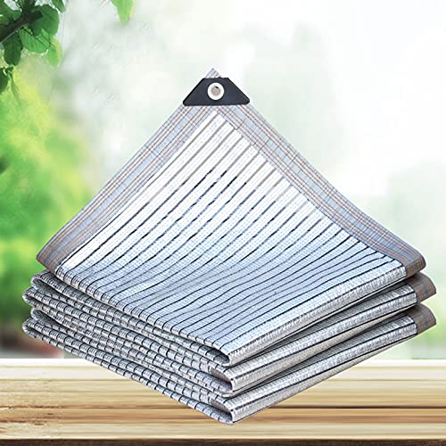 Schattennetz Auto Alu, 75% Schattiernetz mit Ösen Schattierungsnetz Gewächshaus, für Balkon/Garten/Pflanze, Schattierung Stoff, Beschattungsnetz Plane Sonnensegel Schattier (Size : 4×4m) von Aocet