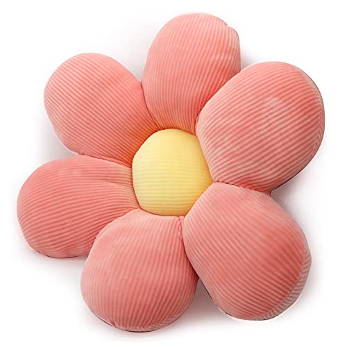 Kissen Blumenform,Flauschig Blumen Kissen Kuschelkissen Plüsch-Kissen,Kissen Blume Form für Sitzkissen Boden Stuhlkissen Dekokissen,Gänseblümchen Kissen Blumen Rosa,35-40 cm von Aodafei