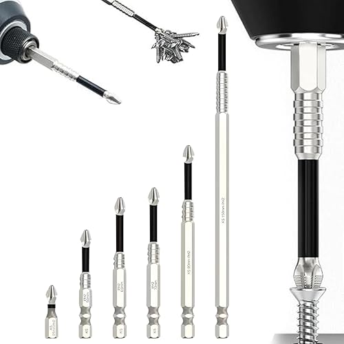 6 Stück K5 Magnetic Screwdriver Drill Bit Set,Hochmagnetisches Schraubendreher-Bohrer-Set,PH2 Universal Magnetischer Kreuzschlitz Elektrischer Schraubendreher Bit Satz Rutschfest mit Gewinde 6 Stück K5 Magnetic Screwdriver Drill Bit Set,Hochmagnetisches Schraubendreher-Bohrer-Set,PH2 Universal Magnetischer Kreuzschlitz Elektrischer Schraubendreher Bit Satz Rutschfest mit Gewinde von Aodejoy