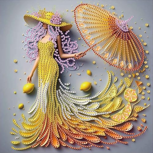 Aodejoy Diamond Painting Elegante Dame, 5D Diamant Painting Bilder für Erwachsene, Hübsche Frau Diamant Malerei DIY Diamond Painting speziell Steine für Zuhause Dekor 30x30 cm -#7 Aodejoy Diamond Painting Elegante Dame, 5D Diamant Painting Bilder für Erwachsene, Hübsche Frau Diamant Malerei DIY Diamond Painting speziell Steine für Zuhause Dekor 30x30 cm -#7 von Aodejoy