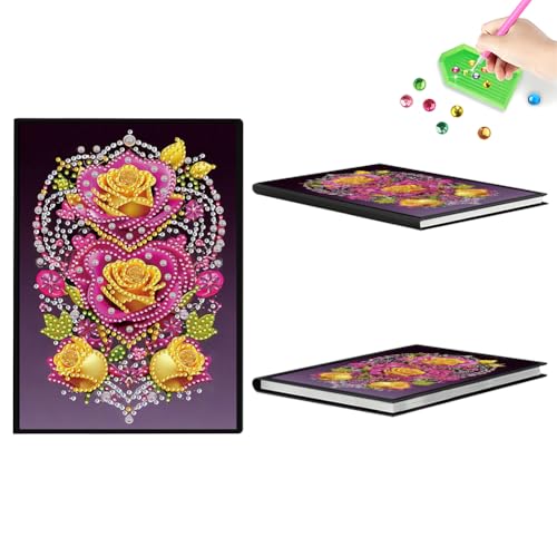 Aodejoy Diamond Painting Notizbuch,Diamond Painting A5 Blank Notizbuch Weihnachten,Bastelset Mädchen,Geburtstag sgeschenk für Mädchen Tagebuch Geschenk-Blumen-1 Aodejoy Diamond Painting Notizbuch,Diamond Painting A5 Blank Notizbuch Weihnachten,Bastelset Mädchen,Geburtstag sgeschenk für Mädchen Tagebuch Geschenk-Blumen-1 von Aodejoy