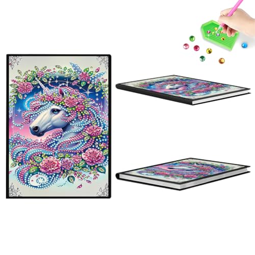Aodejoy Diamond Painting Notizbuch,Diamond Painting A5 Blank Notizbuch Weihnachten,Bastelset Mädchen,Geburtstag sgeschenk für Mädchen Tagebuch Geschenk-Einhorn Aodejoy Diamond Painting Notizbuch,Diamond Painting A5 Blank Notizbuch Weihnachten,Bastelset Mädchen,Geburtstag sgeschenk für Mädchen Tagebuch Geschenk-Einhorn von Aodejoy