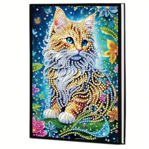 Aodejoy Diamond Painting Notizbuch,Diamond Painting A5 Blank Notizbuch Weihnachten,Bastelset Mädchen,Geburtstag sgeschenk für Mädchen Tagebuch Geschenk-Katze Aodejoy Diamond Painting Notizbuch,Diamond Painting A5 Blank Notizbuch Weihnachten,Bastelset Mädchen,Geburtstag sgeschenk für Mädchen Tagebuch Geschenk-Katze von Aodejoy