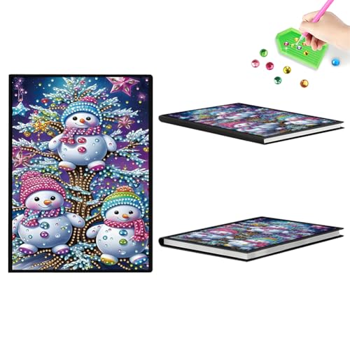 Aodejoy Diamond Painting Notizbuch,Diamond Painting A5 Blank Notizbuch Weihnachten,Bastelset Mädchen,Geburtstag sgeschenk für Mädchen Tagebuch Geschenk-Schneemann-2 Aodejoy Diamond Painting Notizbuch,Diamond Painting A5 Blank Notizbuch Weihnachten,Bastelset Mädchen,Geburtstag sgeschenk für Mädchen Tagebuch Geschenk-Schneemann-2 von Aodejoy