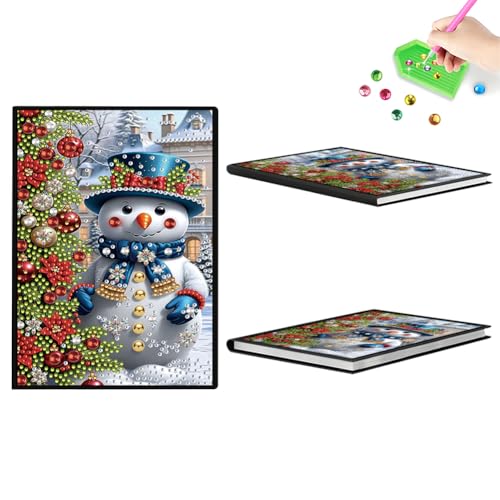 Aodejoy Diamond Painting Notizbuch,Diamond Painting A5 Blank Notizbuch Weihnachten,Bastelset Mädchen,Geburtstag sgeschenk für Mädchen Tagebuch Geschenk-Schneemann-3 Aodejoy Diamond Painting Notizbuch,Diamond Painting A5 Blank Notizbuch Weihnachten,Bastelset Mädchen,Geburtstag sgeschenk für Mädchen Tagebuch Geschenk-Schneemann-3 von Aodejoy