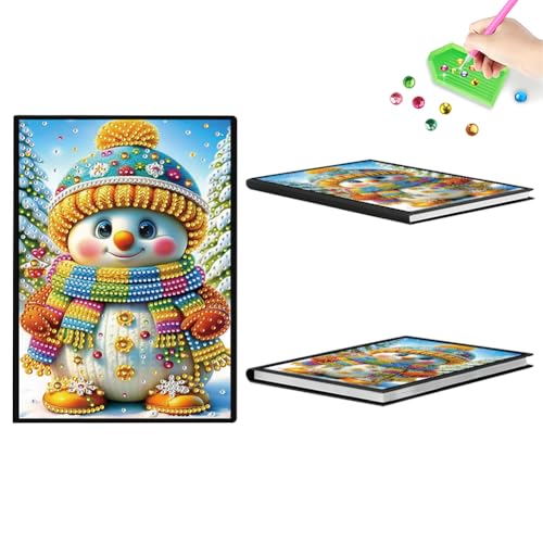 Aodejoy Diamond Painting Notizbuch,Diamond Painting A5 Blank Notizbuch Weihnachten,Bastelset Mädchen,Geburtstag sgeschenk für Mädchen Tagebuch Geschenk-Schneemann Aodejoy Diamond Painting Notizbuch,Diamond Painting A5 Blank Notizbuch Weihnachten,Bastelset Mädchen,Geburtstag sgeschenk für Mädchen Tagebuch Geschenk-Schneemann von Aodejoy