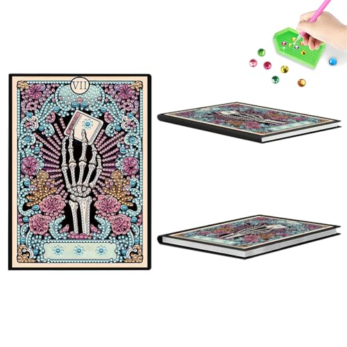 Aodejoy Diamond Painting Notizbuch,Diamond Painting A5 Blank Notizbuch Weihnachten,Bastelset Mädchen,Geburtstag sgeschenk für Mädchen Tagebuch Geschenk-Totenkopf Aodejoy Diamond Painting Notizbuch,Diamond Painting A5 Blank Notizbuch Weihnachten,Bastelset Mädchen,Geburtstag sgeschenk für Mädchen Tagebuch Geschenk-Totenkopf von Aodejoy