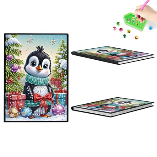 Aodejoy Diamond Painting Notizbuch,Diamond Painting A5 Blank Notizbuch Weihnachten,Bastelset Mädchen,Geburtstag sgeschenk für Mädchen Tagebuch Geschenk-Weihnachtspinguin Aodejoy Diamond Painting Notizbuch,Diamond Painting A5 Blank Notizbuch Weihnachten,Bastelset Mädchen,Geburtstag sgeschenk für Mädchen Tagebuch Geschenk-Weihnachtspinguin von Aodejoy