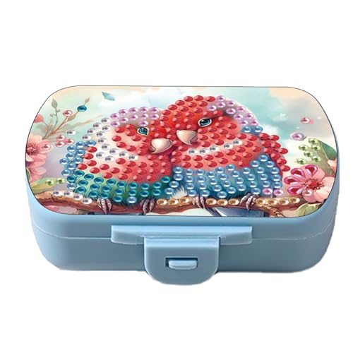 Aodejoy Tablettenbox, Diamond Painting Pillendose für Unterwegs 6 Fächer Handlicher Medikamentenbox Leicht Zu für Reise & Tägliches Gebrauch Öffnen Tablettendose 6 Tage-Vögel Aodejoy Tablettenbox, Diamond Painting Pillendose für Unterwegs 6 Fächer Handlicher Medikamentenbox Leicht Zu für Reise & Tägliches Gebrauch Öffnen Tablettendose 6 Tage-Vögel von Aodejoy