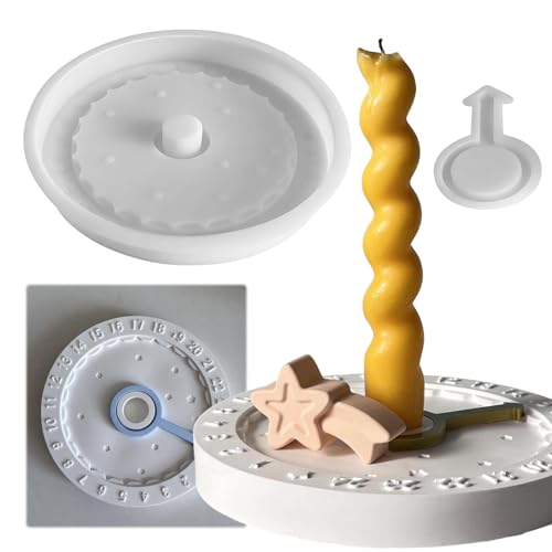 Silikonformen Weihnachten,Adventskalender Silikonform,Countdown zum Advent Dekorationen,Glücksstern-Kerzenhalter Gießform mit Zahlen Runde Kalenderuhrform für Gips Weihnachtsdekorationen Silikonformen Weihnachten,Adventskalender Silikonform,Countdown zum Advent Dekorationen,Glücksstern-Kerzenhalter Gießform mit Zahlen Runde Kalenderuhrform für Gips Weihnachtsdekorationen von Aodejoy