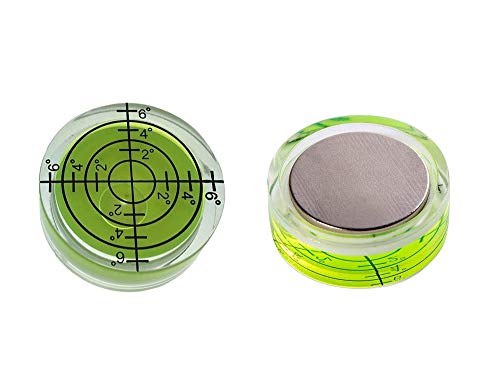 Aoderda 2 Stück magnetische Wasserwaage rund Präzisionswasserwaage 32 x 12 mm für Messinstrumente Aoderda 2 Stück magnetische Wasserwaage rund Präzisionswasserwaage 32 x 12 mm für Messinstrumente von Aoderda