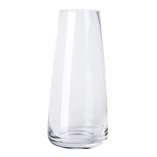 Aoderun Blumenvase Glas Vasen Deko 22cm Hoch transparent Vase für Pampasgras Kleine Vasen für Tischdeko Handgefertigte Vase für Home Esstisch von Aoderun