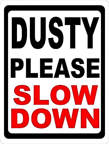 Sicherheitsschild mit Aufschrift "Dusty Please Slow Down", englische Aufschrift "Keep Dust Level Lower On Dirt Roads", Wandkunst, Warnung, Warnung, Blechschilder, Metall, Straße, Hof, Dekoration, 20,3 Sicherheitsschild mit Aufschrift "Dusty Please Slow Down", englische Aufschrift "Keep Dust Level Lower On Dirt Roads", Wandkunst, Warnung, Warnung, Blechschilder, Metall, Straße, Hof, Dekoration, 20,3 von Aoevc