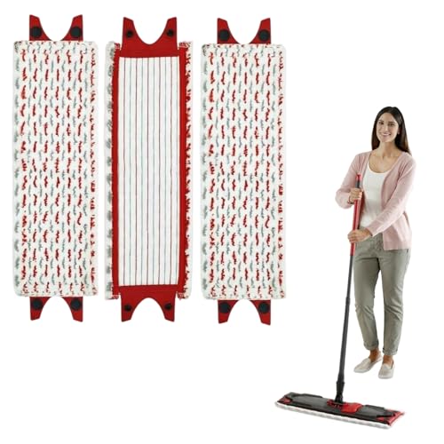 3 Stück Bodenwischer Ersatzbezug Kompatibel mit Vileda Ultramax XL, Extrabreiter Wischmopp Bezug UltraMat aus Mikrofasern, Bodenwischer Bezug für Alle Hartböden Flecken Boden Reinigen von Aofonchy