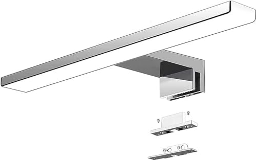 Aogled Led Spiegelleuchte Badezimmer 10W 820LM 40cm 230V 6500K,3-in-1 Klasse II Wasserdicht IP44 Bad Spiegellampe,Kein Flimmern Badlampe Wandbeleuchtung Kaltweiß 400mm Bad Spiegelleuchte von Aogled