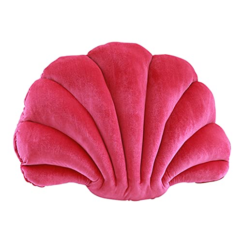 Aoguaro Muschelkissen in Muschelform, Samt, dekoratives Kissen, weiche Plüschfüllung, für Zuhause, Wohnzimmer, Sofa, Schlafzimmer, Auto usw von Aoguaro