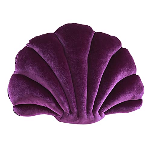 Aoguaro Muschelkissen in Muschelform, Samt, dekoratives Kissen, weiche Plüschfüllung, für Zuhause, Wohnzimmer, Sofa, Schlafzimmer, Auto usw von Aoguaro