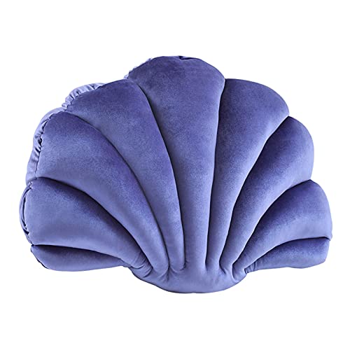 Aoguaro Muschelkissen in Muschelform, Samt, dekoratives Kissen, weiche Plüschfüllung, für Zuhause, Wohnzimmer, Sofa, Schlafzimmer, Auto usw von Aoguaro