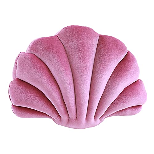 Aoguaro Muschelkissen in Muschelform, Samt, dekoratives Kissen, weiche Plüschfüllung, für Zuhause, Wohnzimmer, Sofa, Schlafzimmer, Auto usw von Aoguaro